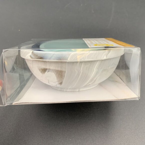 Wilton 3-Piece Silicone Prep Bowl Set Blue White Gray Dishwasher Safe Small - Picture 2 of 6